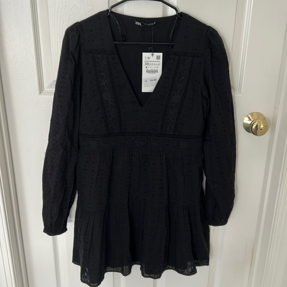 NWT Zara black dress size XS